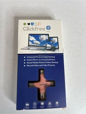 Clickfree Pro Plus USB Photo & Video Backup Storage, Expansion Device Rose Gold
